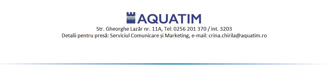 Fonduri europene prin intermediul Aquatim în Sânandrei și Carani